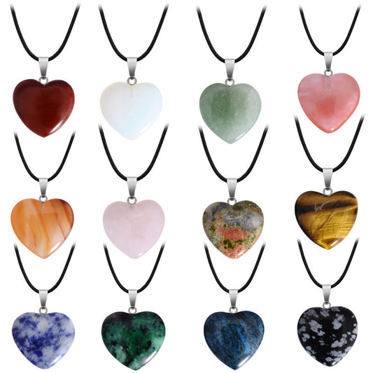 Heart Shaped Crystal Necklace