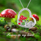 Sterling Silver Snail Mushroom Necklace
